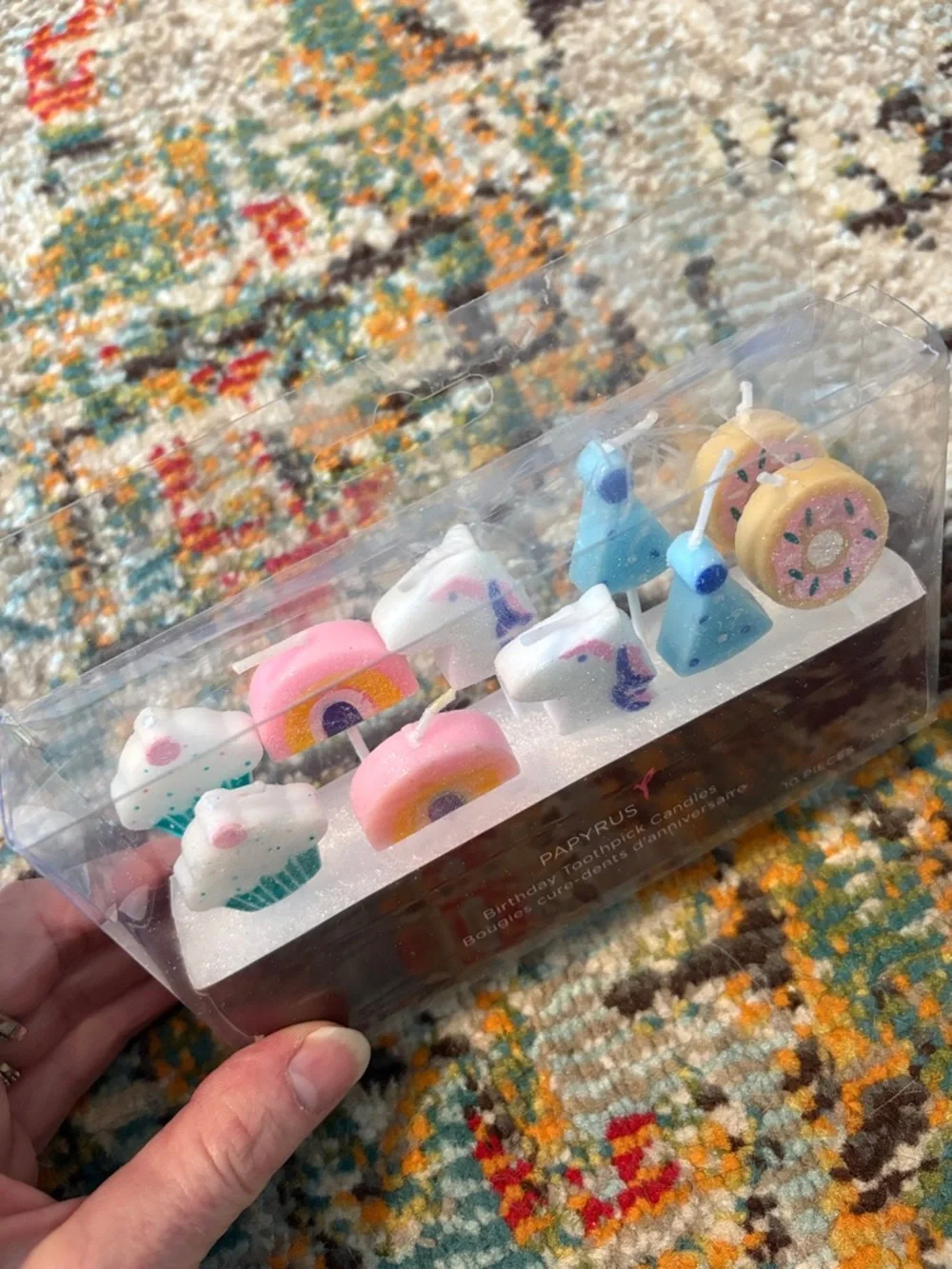 🆕Papyrus Unicorns And Rainbows Cake Candles